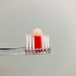 [심폐소생소] 무불소 임산부 천연 치약 — 5점을 준 리뷰어가 2021년 8월 올린 사용 사진