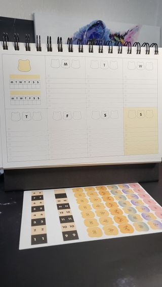 리훈 곰부 세우는 체크리스트 위클리 탁상 플래너 주간 일주일 계획표 — 5점을 준 리뷰어가 2023년 2월 올린 사용 사진