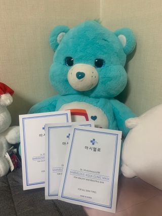 닥터마시멜로 닥터마스멜로 마블러스 아쿠아 클리닉 마스크 — 5점을 준 리뷰어가 2021년 7월 올린 사용 사진