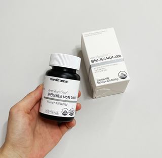 메디타민 원헌드레드 MSM 2000 — 5점을 준 리뷰어가 2021년 9월 올린 사용 사진