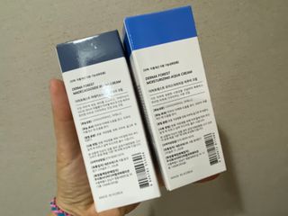 더마포레스트 마데카소사이드 리페어 크림,  모이스처라이징 아쿠아크림 — 4점을 준 리뷰어가 2021년 8월 올린 사용 사진