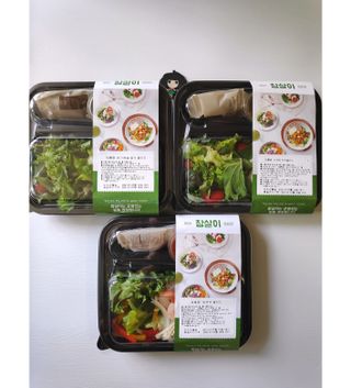 참살이도시락 작심삼일 샐러드도시락 3개 맛보기 새벽배송 또는 택배배송 — 3.5점을 준 리뷰어가 2021년 7월 올린 사용 사진