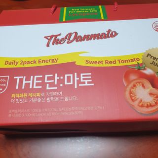 제이제이바이오 더단마토 프리미엄주스 100ml 30팩입 - 무설탕 스테비아 토마토즙 — 5점을 준 리뷰어가 2021년 11월 올린 사용 사진