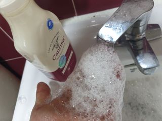 카프리나 프레쉬 산양밀크 어메이징 바디워시 500ml(오리지널향) — 5점을 준 리뷰어가 2023년 4월 올린 사용 사진