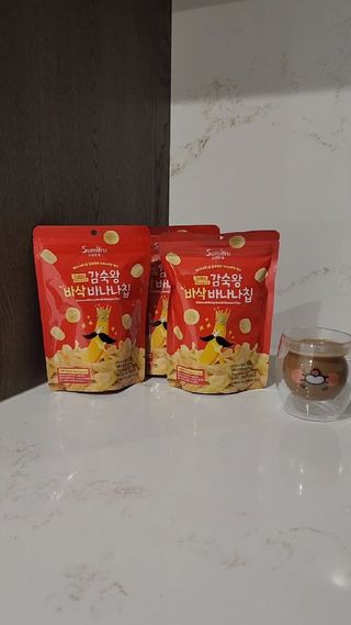 스미후루 코리아 릴스-수정본)감숙왕 바삭 바나나칩 — 5점을 준 리뷰어가 2025년 8월 올린 사용 사진