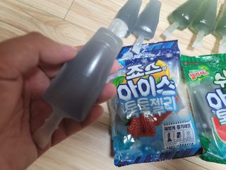 롯데제과 죠스바 아이스 톡톡 젤리 — 5점을 준 리뷰어가 2021년 10월 올린 사용 사진