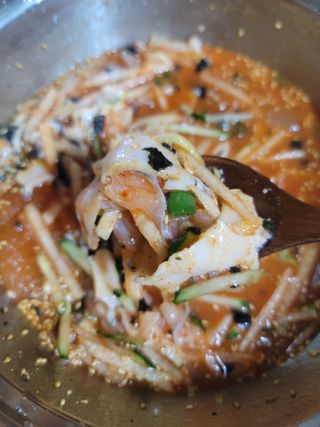 마라도푸드 최강달인 물회 맛집 38년 전통 백년가게 포항 마라도회식당 — 5점을 준 리뷰어가 2023년 5월 올린 사용 사진