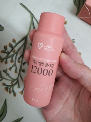랩앤뷰티 메가 벨벳 콜라겐 12000 — 5점을 준 리뷰어가 2021년 6월 올린 사용 사진