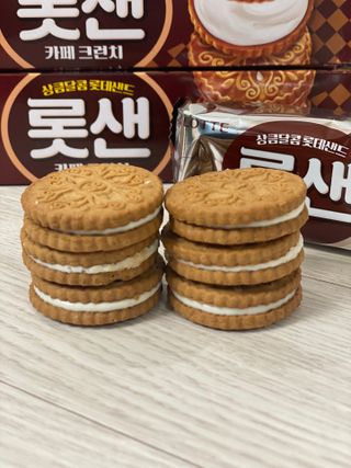 롯데제과 롯샌 카페크런치 — 5점을 준 리뷰어가 2021년 10월 올린 사용 사진