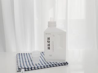 (주)바른양품 바른양품 친환경 세탁세제 1L — 5점을 준 리뷰어가 2022년 2월 올린 사용 사진
