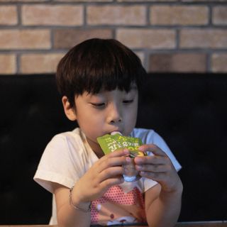 탐라원 건강 어린이 주스, 생생한 주스 3종 - 유기 감귤 주스, 당근과 사과 주스, 감귤 주스 — 5점을 준 리뷰어가 2021년 10월 올린 사용 사진