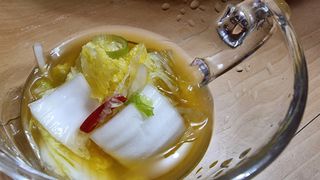셰프애찬 단호박 백김치 1kg — 5점을 준 리뷰어가 2022년 10월 올린 사용 사진