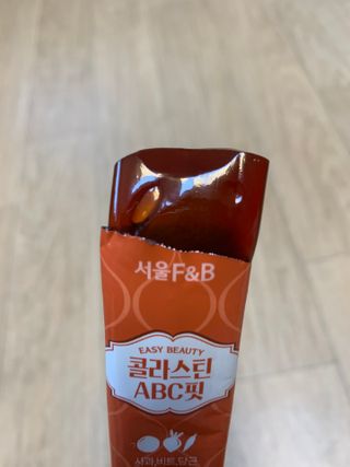 서울에프엔비 콜라스틴 3종 뷰티젤리스틱 45입 [ABC핏 15입 /  석류핏 15입 / 청스피루리나 15입] — 5점을 준 리뷰어가 2021년 7월 올린 사용 사진