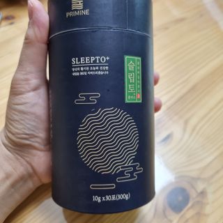 프리마인 자체 기업부설 연구소에서 찾아낸 건강한 수면의 비밀.  슬립토 플러스 30포 — 4점을 준 리뷰어가 2022년 7월 올린 사용 사진