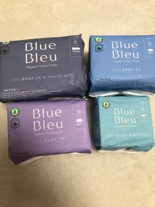 블루블루 유기농 순면 커버 생리대 — 5점을 준 리뷰어가 2021년 1월 올린 사용 사진