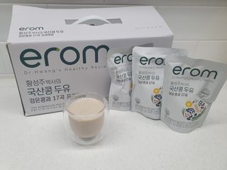 이롬 황성주 박사의 국산콩 두유 검은콩과 17곡 프리미엄 — 4점을 준 리뷰어가 2021년 5월 올린 사용 사진