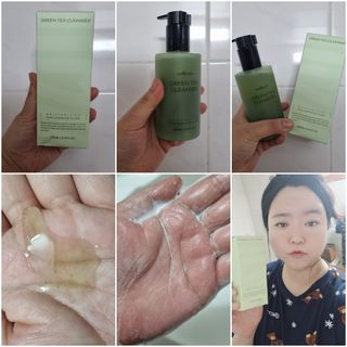 프리마인 메이크업과 들뜨는 각질까지 한방에 깐달걀로! 순하기까지한 셀베이스 그린티클렌저(200ml) — 5점을 준 리뷰어가 2023년 1월 올린 사용 사진