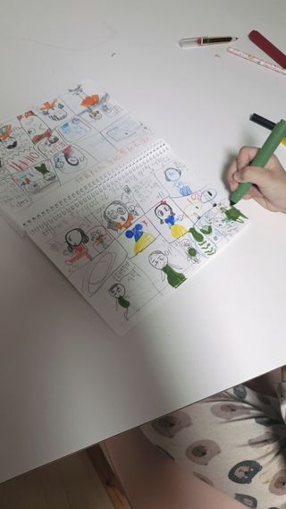 리훈 차일드라이크 초등학생 스터디 플래너 — 4.5점을 준 리뷰어가 2021년 10월 올린 사용 사진