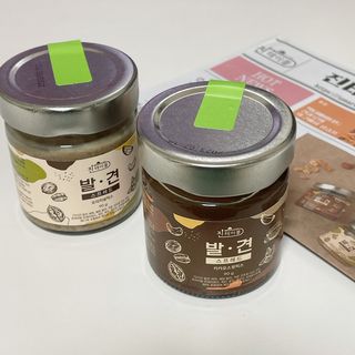 진테이블 발.견 스프레드  오리지널믹스 90g + 카카오스윗믹스 90g 2종 세트 — 5점을 준 리뷰어가 2022년 8월 올린 사용 사진