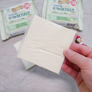 남양유업 드빈치 유기농 아기치즈 1단계 — 4점을 준 리뷰어가 2021년 1월 올린 사용 사진