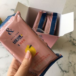 비타앤C 레몬맛, 망고맛 — 5점을 준 리뷰어가 2021년 4월 올린 사용 사진