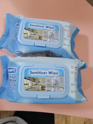 햅스 세균없는 주방 대형 2팩, HAPS sanitizer wipe — 5점을 준 리뷰어가 2022년 2월 올린 사용 사진