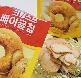 딜라이트 프로젝트 오뚜기스프 베이글칩 2종 — 5점을 준 리뷰어가 2021년 8월 올린 사용 사진