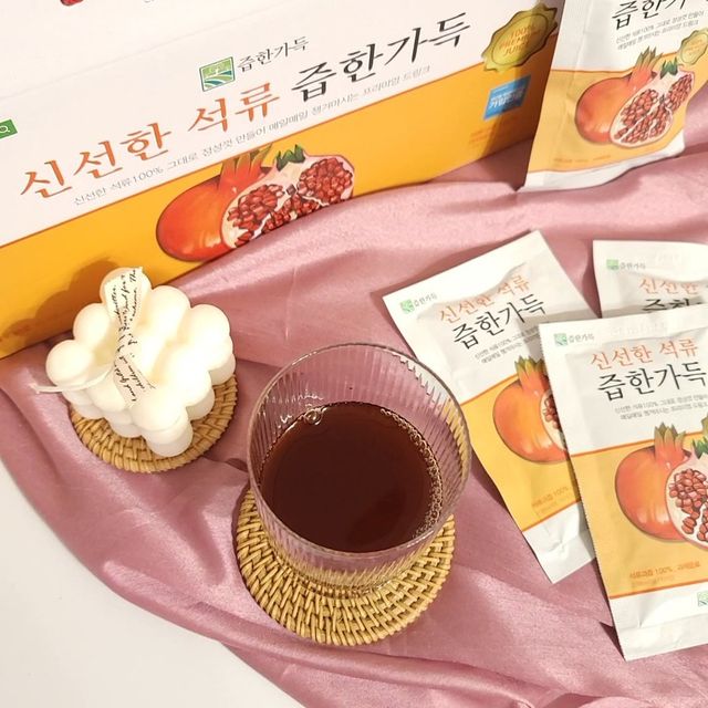 즙한가득 신선한 석류즙 70ml x 30포, 선물박스 리뷰 사진
