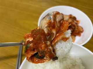 셰프애찬 별미김치 굴겉절이 1kg — 5점을 준 리뷰어가 2022년 12월 올린 사용 사진