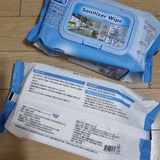 햅스 세균없는 주방 대형 2팩, HAPS sanitizer wipe — 5점을 준 리뷰어가 2022년 1월 올린 사용 사진