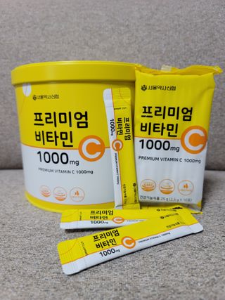 서울약사신협 프리미엄비타민C1000_2.5G x 100포 — 5점을 준 리뷰어가 2020년 12월 올린 사용 사진
