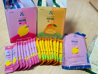 비타앤C 레몬맛, 망고맛 — 5점을 준 리뷰어가 2021년 6월 올린 사용 사진