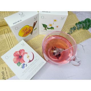 딜라이트 프로젝트 블렌딩티 우엉호박티, 히비후르츠티, 쟈스민캐모티 — 3.5점을 준 리뷰어가 2021년 7월 올린 사용 사진
