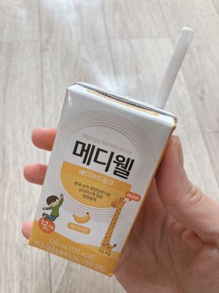 메디웰 페디아드링크 미니 바나나맛 — 4점을 준 리뷰어가 2022년 8월 올린 사용 사진