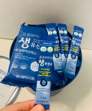 서울약사신협_프로바이오생유산균_2.5G x 100포 — 5점을 준 리뷰어가 2021년 2월 올린 사용 사진