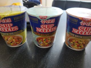 NISSIN 닛신 컵누들  4종 - 씨푸드오리지날, 씨푸드 스파이시, 씨푸드 커리, 씨푸드 XO소스 — 5점을 준 리뷰어가 2022년 5월 올린 사용 사진