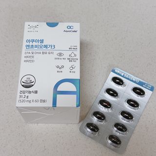 메디포스트 모비타 아쿠아셀 엔초비오메가3 60캡슐 — 5점을 준 리뷰어가 2022년 12월 올린 사용 사진