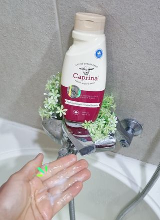 (구패키지)카프리나 프레쉬 산양밀크 어메이징 바디워시 500ml(오리지널향) — 5점을 준 리뷰어가 2023년 2월 올린 사용 사진