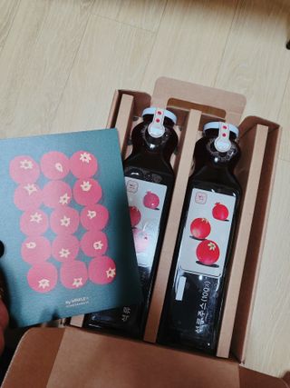 [바이윙클] 페르시아 유기농 석류 착즙주스 750ml 2병 + 선물박스 세트 — 4점을 준 리뷰어가 2022년 3월 올린 사용 사진