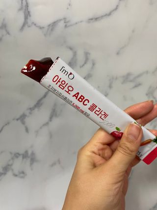 아임오 ABC 콜라겐 젤리 14포 — 4.5점을 준 리뷰어가 2022년 2월 올린 사용 사진