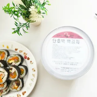셰프애찬 단호박 백김치 1kg — 5점을 준 리뷰어가 2022년 10월 올린 사용 사진