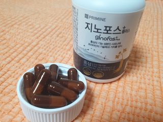 프리마인 홍삼의 강력한 에너지, 이제는 흡수율을 높인 최첨단 캡슐로 간편하게 초고속 충전하세요. — 5점을 준 리뷰어가 2022년 8월 올린 사용 사진
