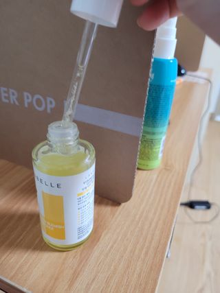 랑벨 비타 에너지 잡티 앰플 50ml 고농축 비타민, 저자극, 수분 촉촉, 미백 앰플 — 5점을 준 리뷰어가 2022년 4월 올린 사용 사진