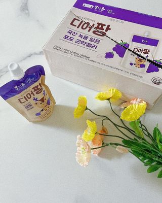 [몸엔용] 우리 아이 건강간식, 달콤한 녹용곤약젤리 디어팡 4종 — 5점을 준 리뷰어가 2022년 4월 올린 사용 사진