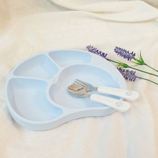 유비맘 캐릭터 실리콘 흡착 식판_색상 랜덤발송 — 5점을 준 리뷰어가 2021년 2월 올린 사용 사진