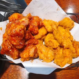 [교촌치킨 영등포역점] 치킨 메뉴 중 택1 — 5점을 준 리뷰어가 2021년 1월 올린 사용 사진