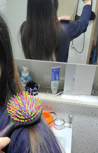 아이캔디 레인보우 볼륨S  브러쉬 미디엄 블랙 — 5점을 준 리뷰어가 2020년 12월 올린 사용 사진