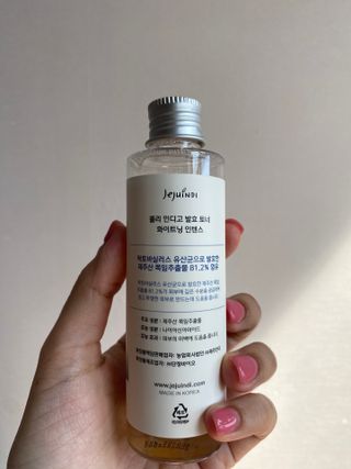 제주인디 폴리 인디고 발효 토너 (화이트닝 인텐스) — 5점을 준 리뷰어가 2023년 3월 올린 사용 사진