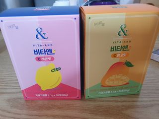 비타앤C 레몬맛, 망고맛 — 5점을 준 리뷰어가 2021년 5월 올린 사용 사진