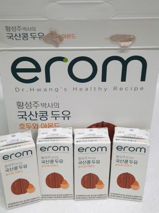 이롬 erom 황성주박사의 국산콩 두유 호두와 아몬드 — 5점을 준 리뷰어가 2020년 12월 올린 사용 사진